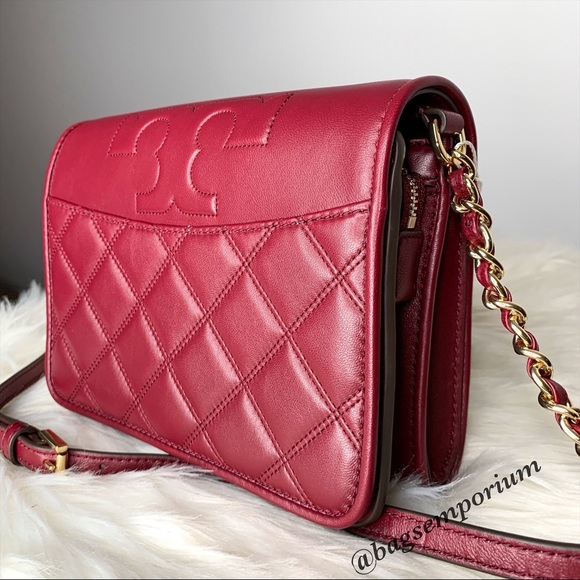 Tory Burch Leather Quilted Crossbody Bag - Picture 2 of 15